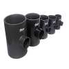 Tee Reductora Pvc Color Dark Gray, Pn10 90mm A 32mm